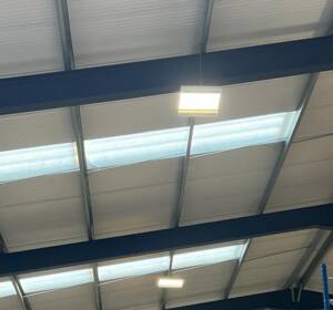 Professional commercial lighting installation